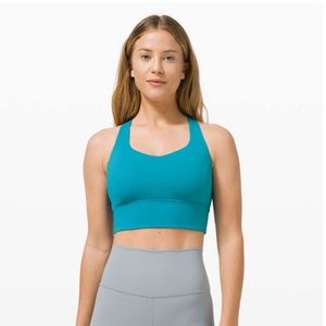 NWT Lululemon Free To Be Serene Bra Long Line, C/D Cup Hawaiian Blue Size 4